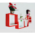 decorative wooden wall cubes,love shaped decoration